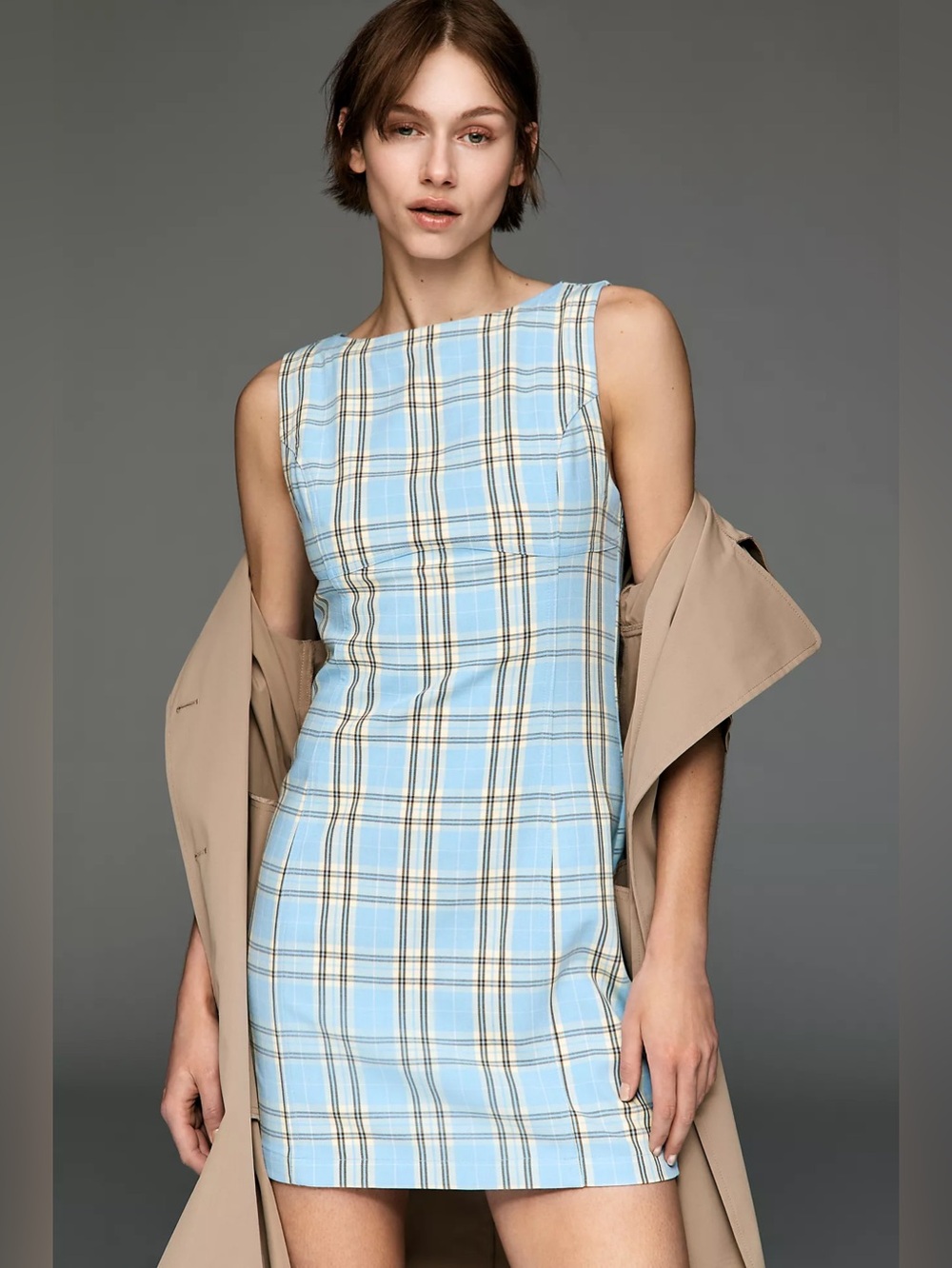 NWT Size XS - Percie Plaid Mini Dress by Pilcro